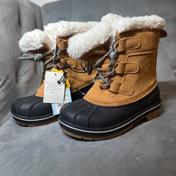 Cat & Jack Kids' Kit Lace-Up Winter Boots Size 13 NEW WITH‎ TAG - Picture 6 of 9